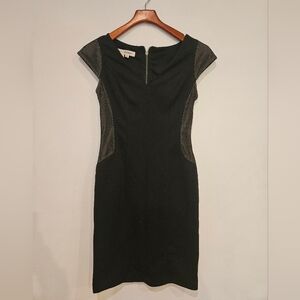 Maggie London Black Sleeveless Dress Size 4 V Neck